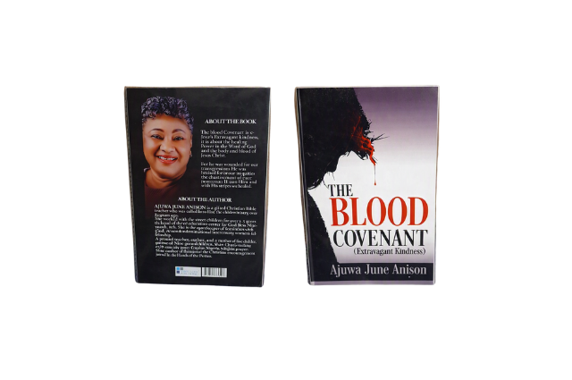 Front and back covers of The Blood Covenant, Extravagant Kindness, by Ajuwa June Anison